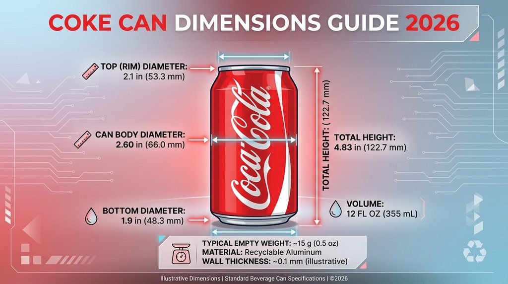 Coke Can Dimensions Guide 2026