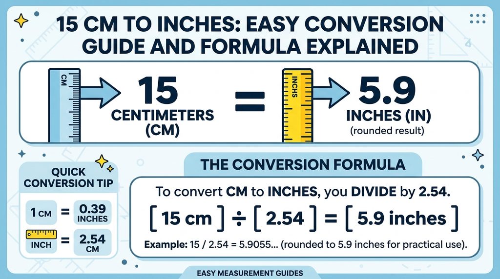 15 Cm To Inches: Easy Conversion Guide And Formula Explained