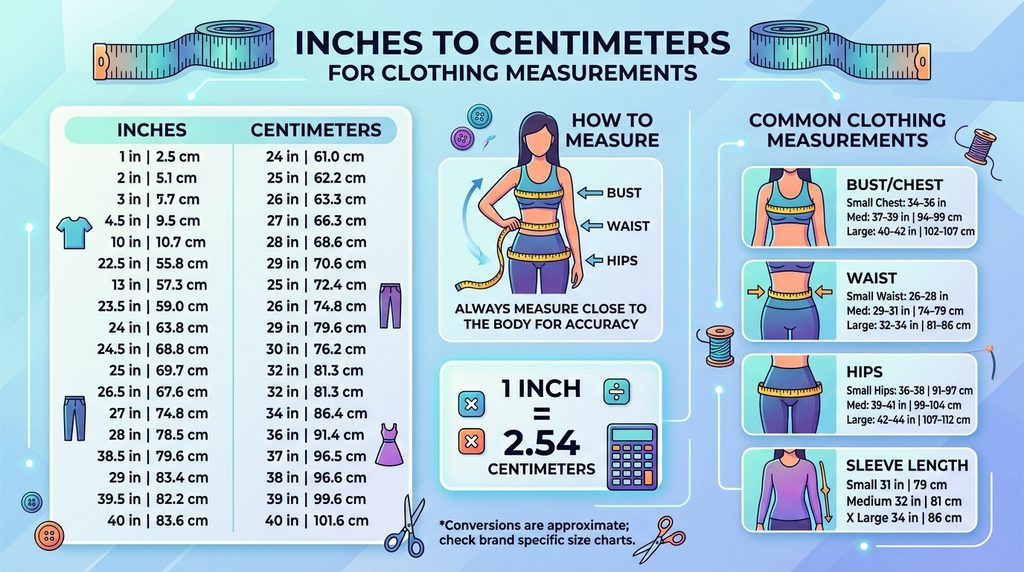 Inches to Centimeters