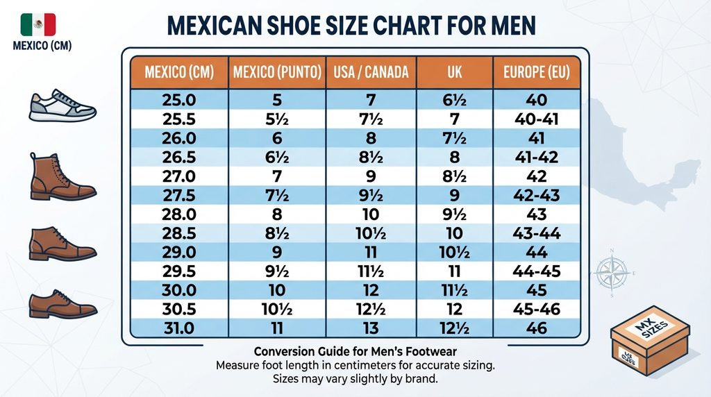 Mexican Shoe Size
