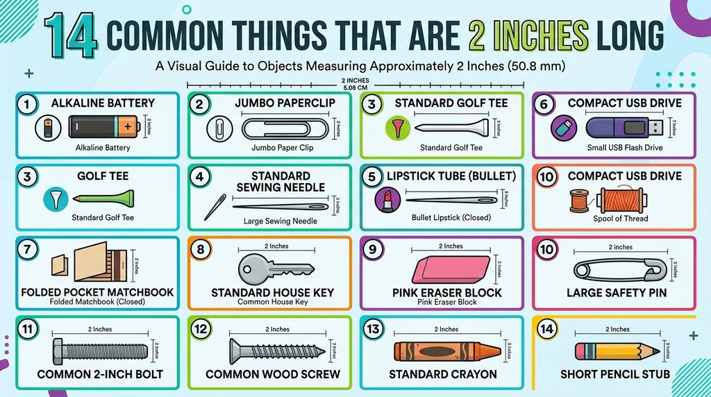 14 Common Things That Are 2 Inches Long