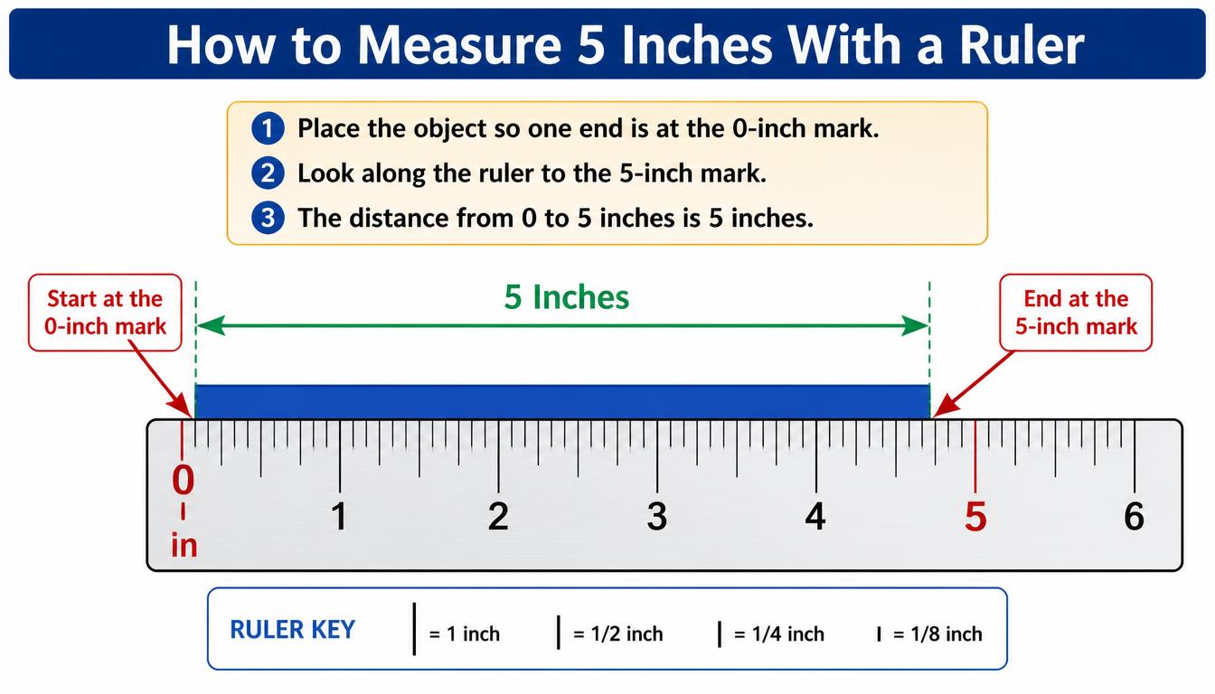 5 Inches With a Ruler
