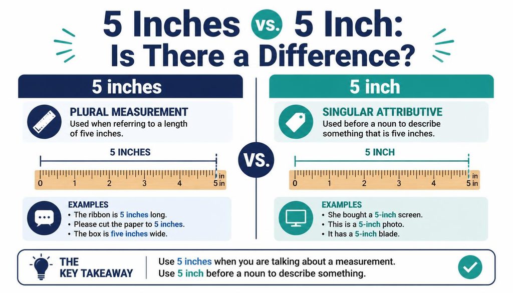 5 Inches vs. 5 Inch