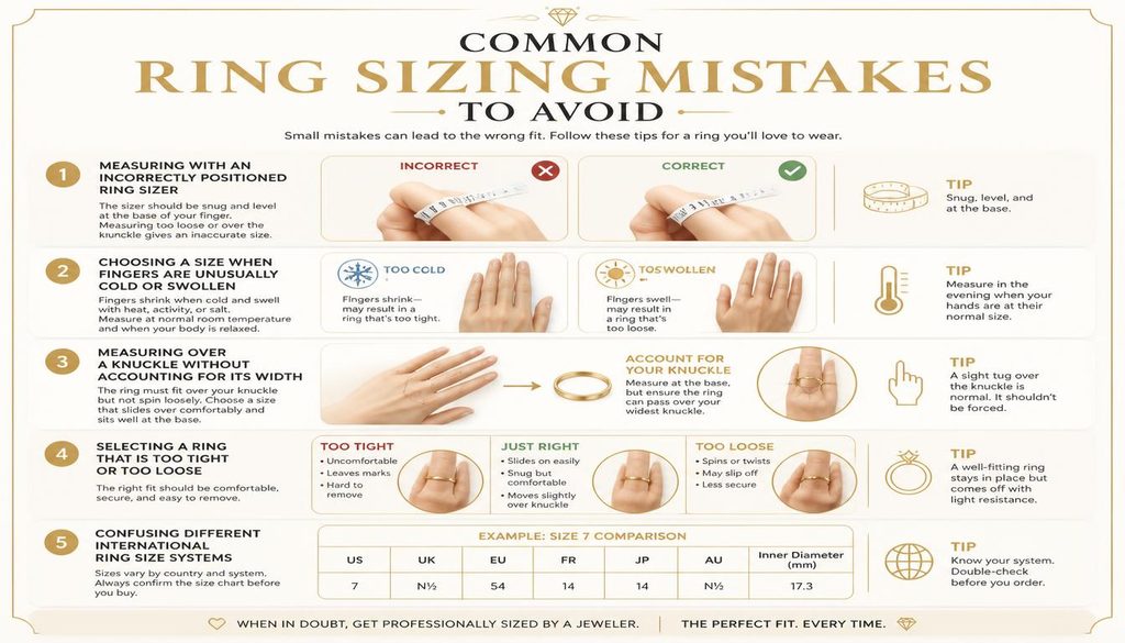 Ring Sizing Mistakes
