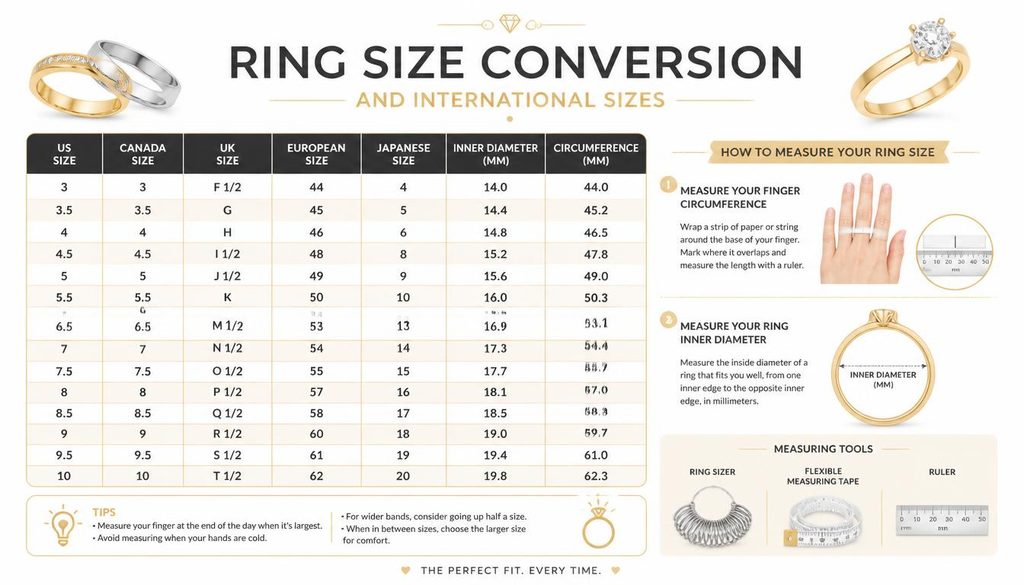 Ring Size Conversion