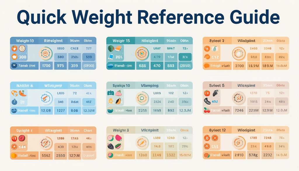 Quick Weight Reference Guide