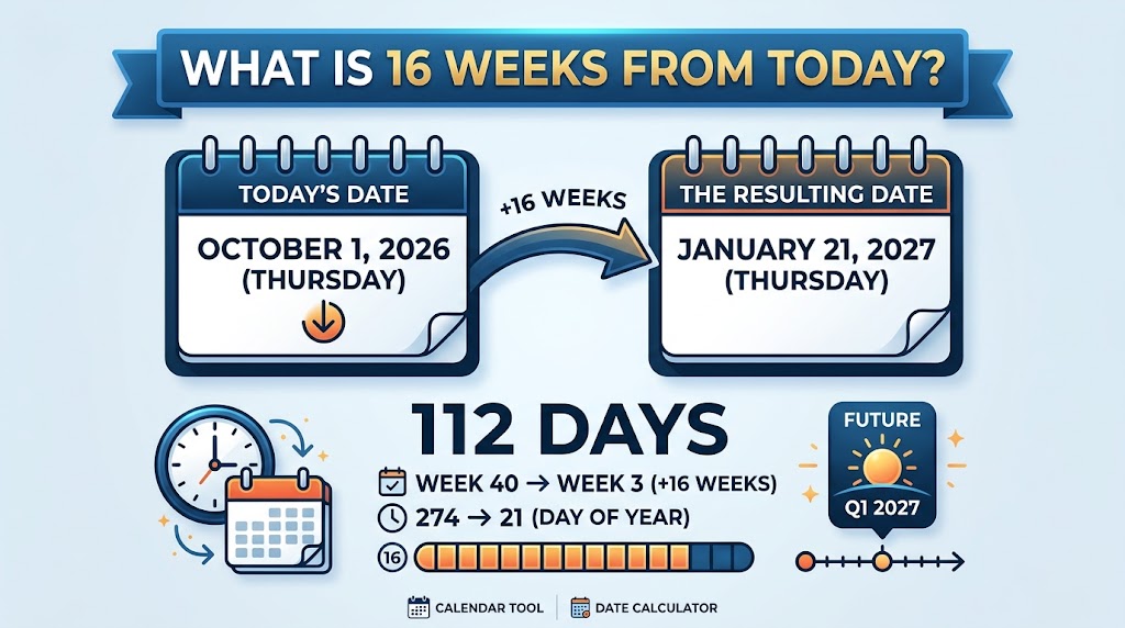 What is 16 Weeks From Today?