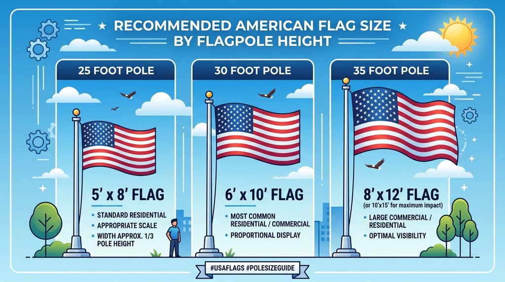 American Flag Size
