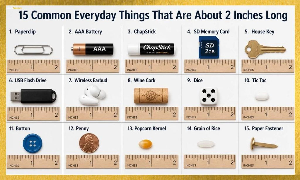 15 Common Everyday Things That Are About 2 Inches Long