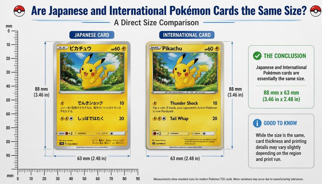Pokémon Cards the Same Size?