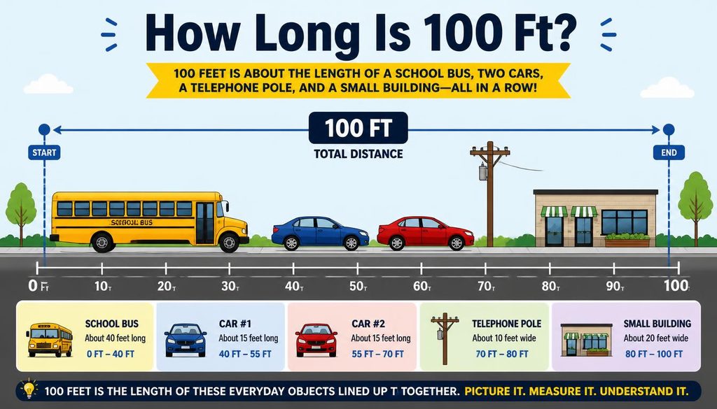 How Long Is 100 Ft?