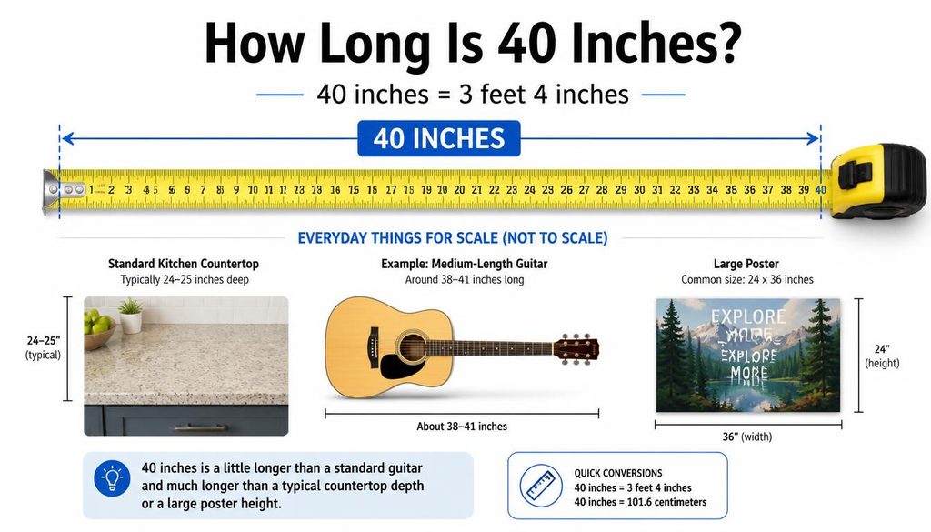 How Long Is 40 Inches?