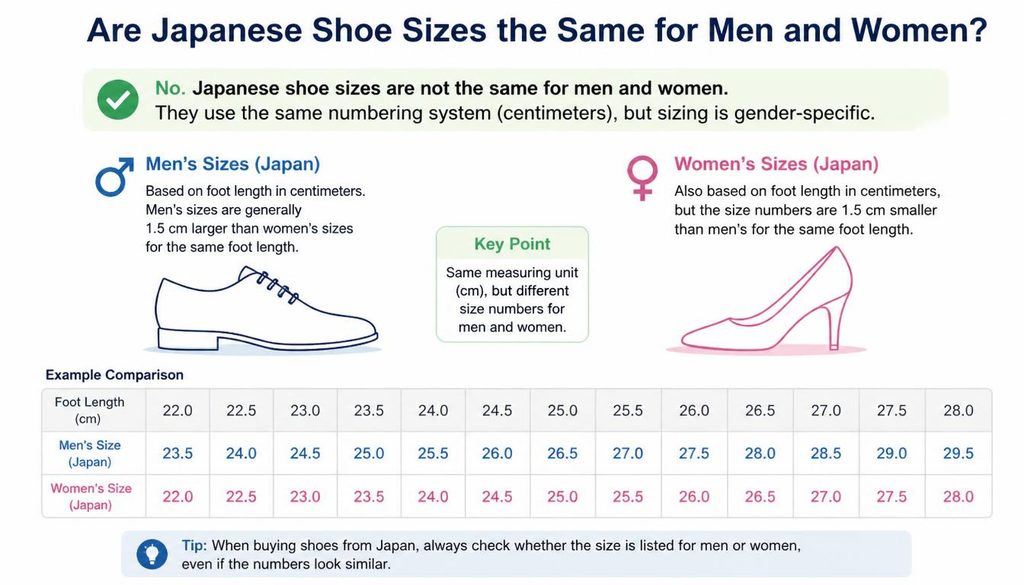 Japanese Shoe Sizes