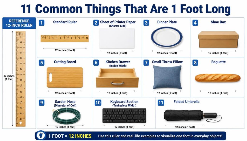 11 Common Things That Are 1 Foot Long