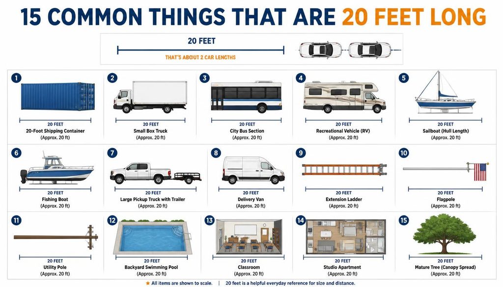15 Common Things That Are 20 Feet Long
