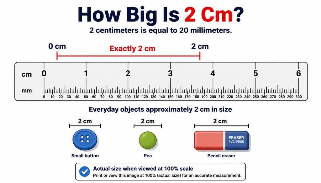 How Big Is 2 Cm?